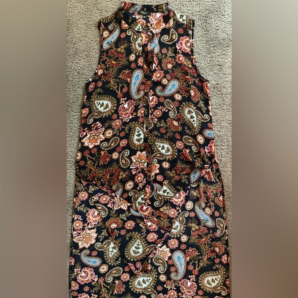 Cupio Black Paisley Tunic - Picture 4 of 4